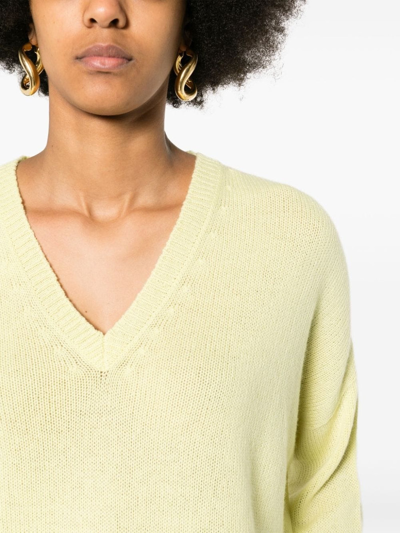 purl-knit cashmere jumper 5