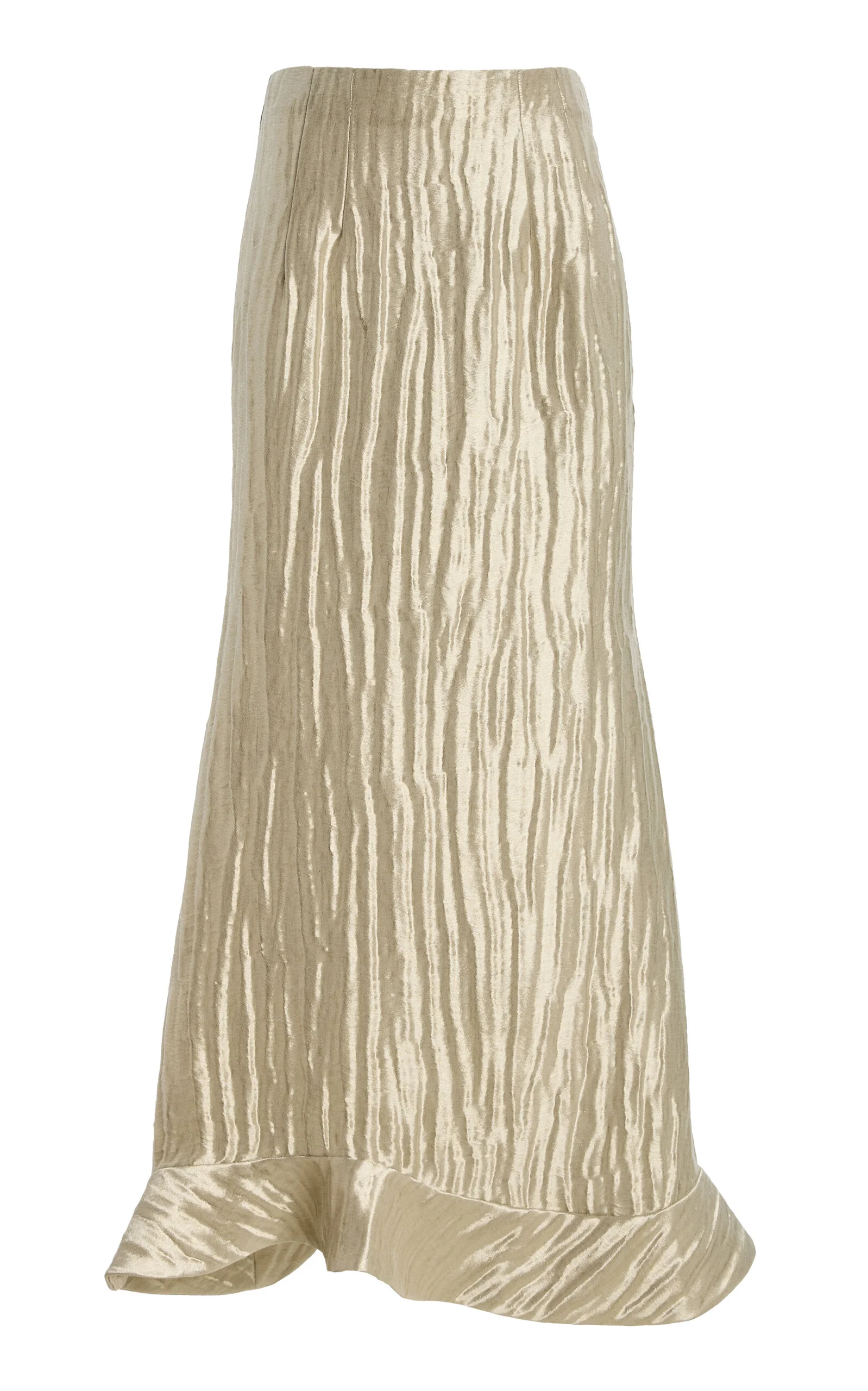 Ride the Wave Silk-Blend Maxi Skirt - 1