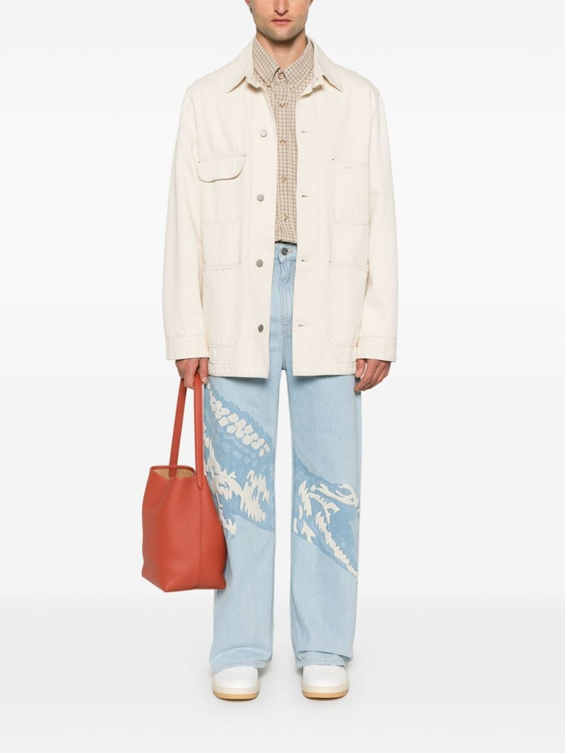 LACOSTE crocodile-motif jeans outlook