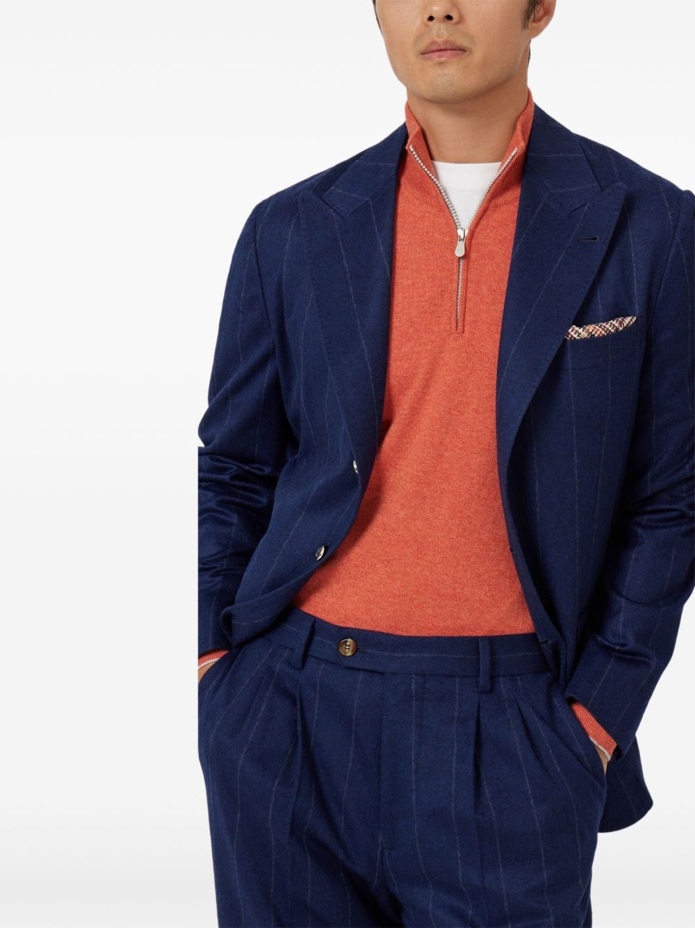 chalk stripe blazer - 3