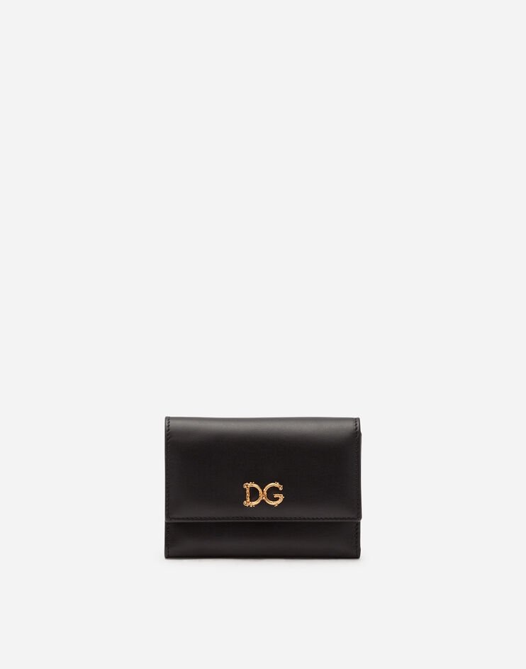 Small calfskin continental wallet with baroque D&G - 1