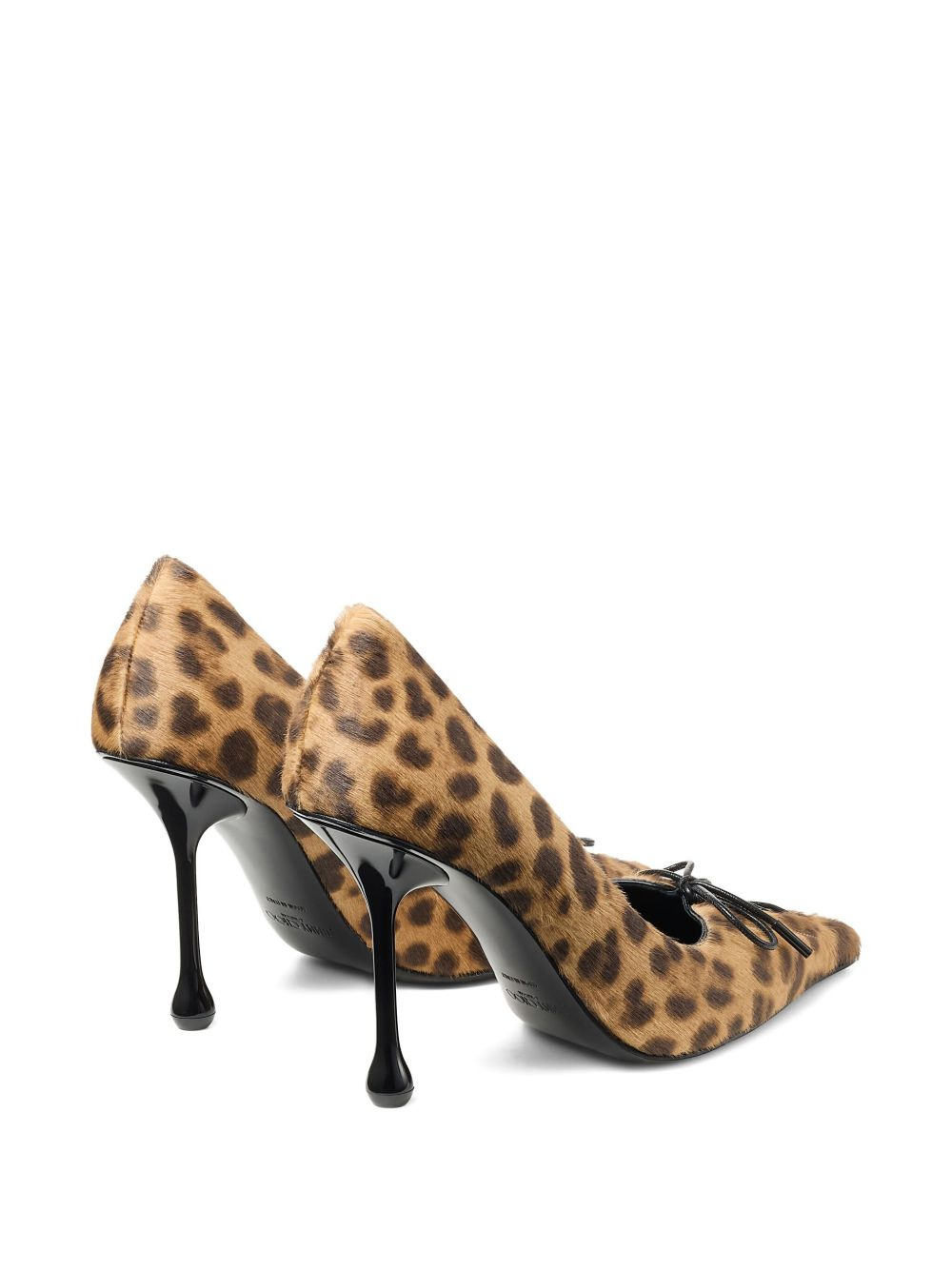 95mm Scarlett leopard-print lace-up pumps - 5
