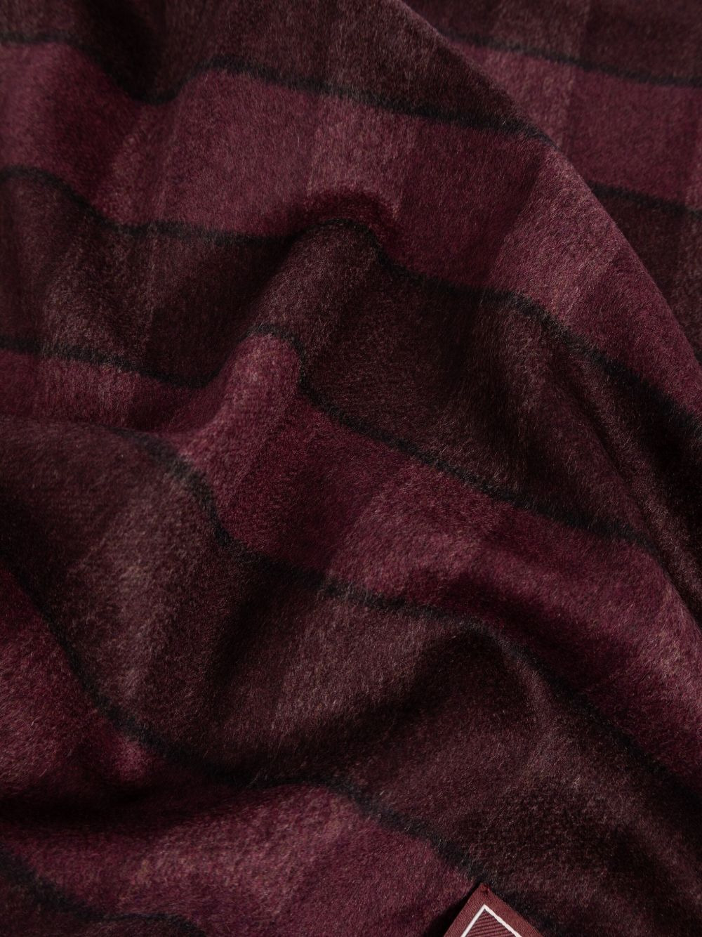 checked wool scarf - 2