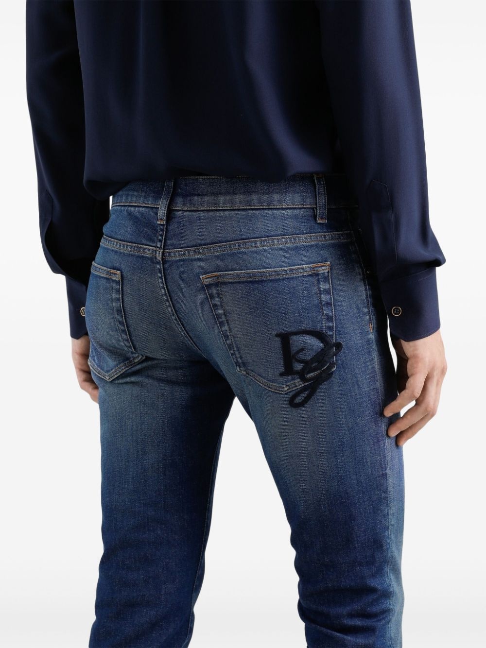 logo-detail jeans - 5