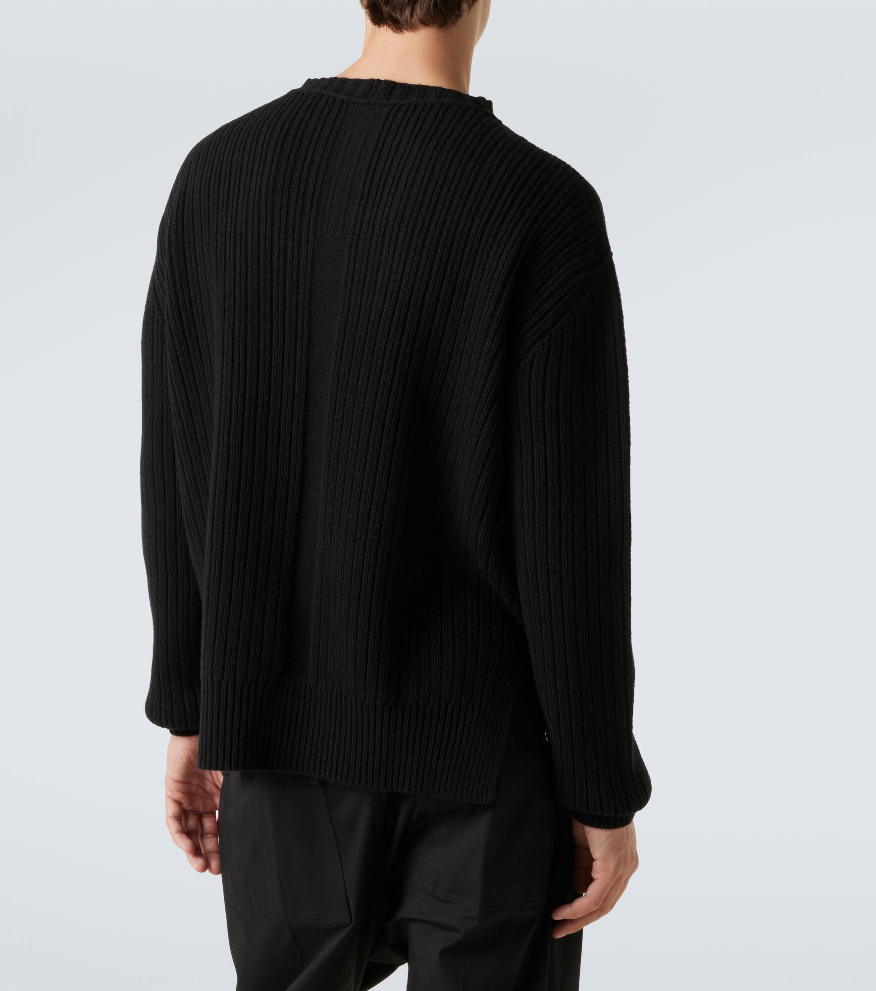 Ribbed-knit virgin wool sweater - 4