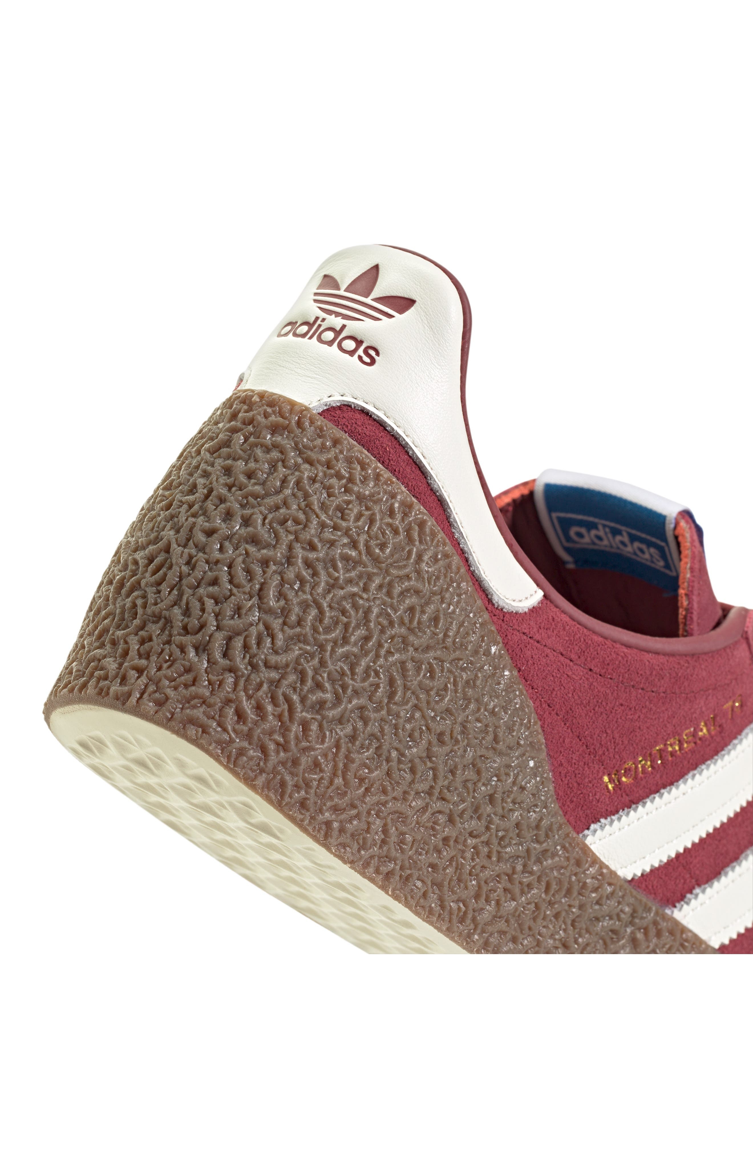 adidas Gender Inclusive Montreal 76 Sneaker in Noble Maroon/Off White/Gum at Nordstrom - 7