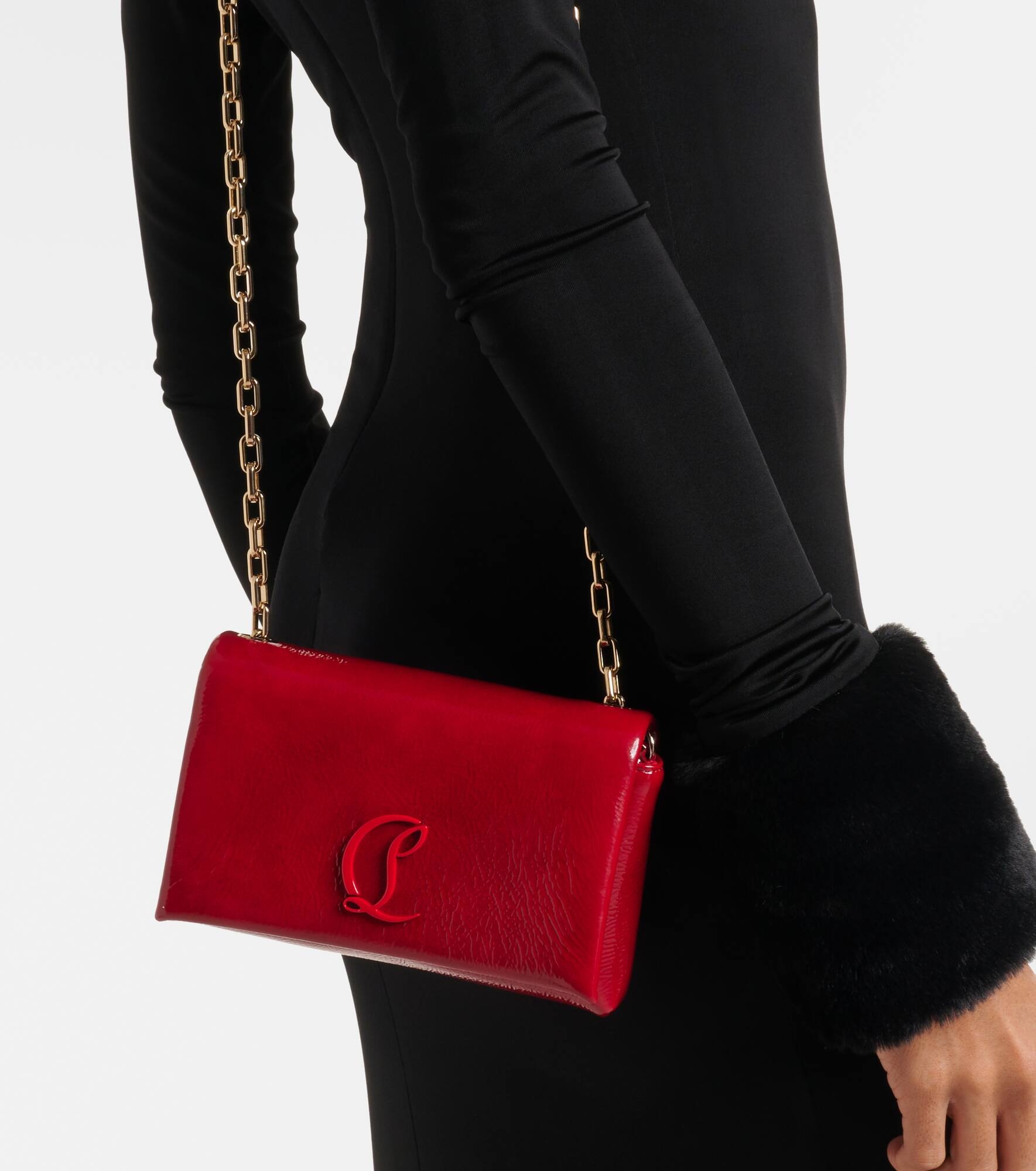 Loubi54 patent leather clutch - 6
