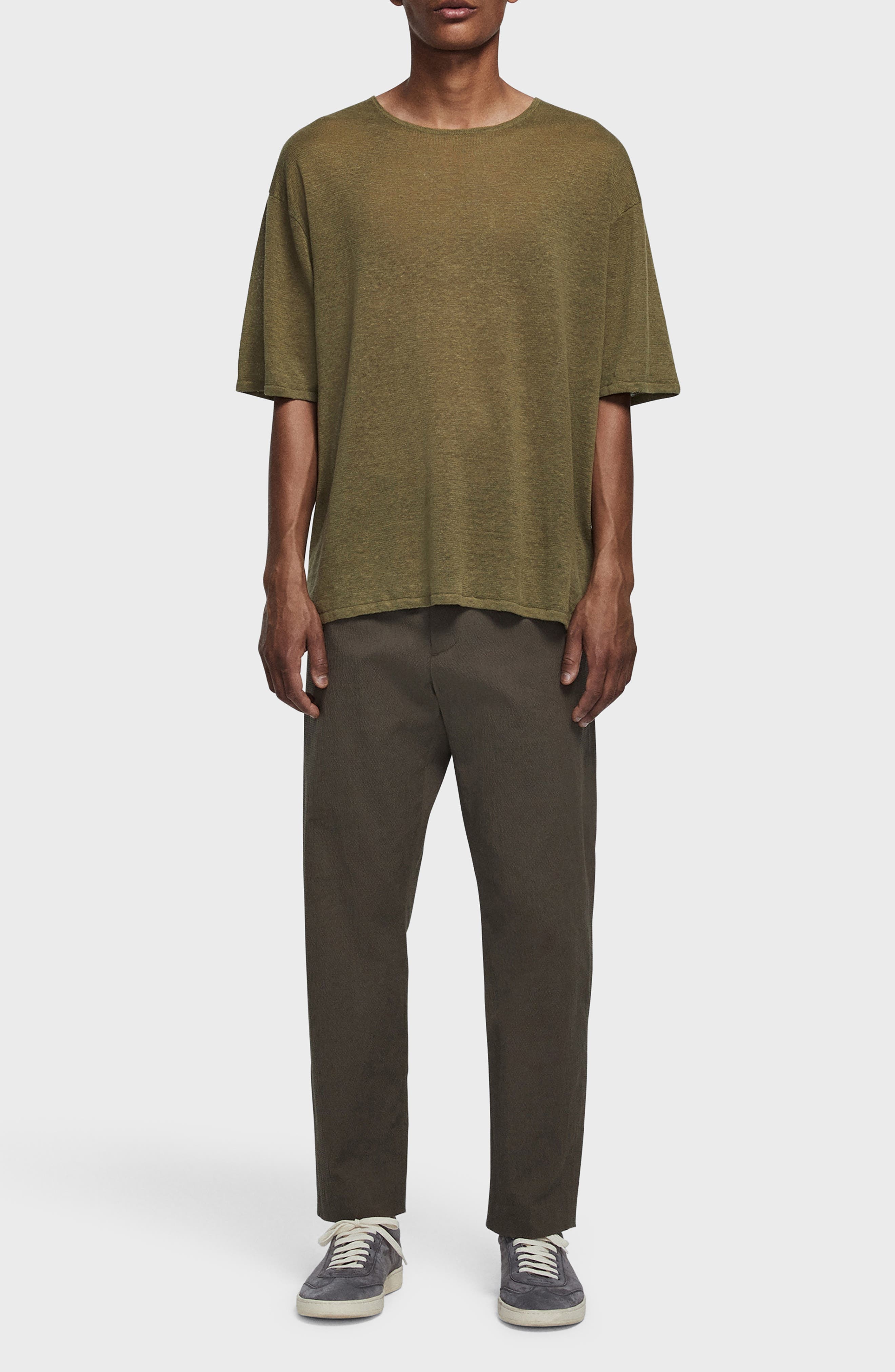 Kerwin Oversize Stripe Linen T-Shirt - 7