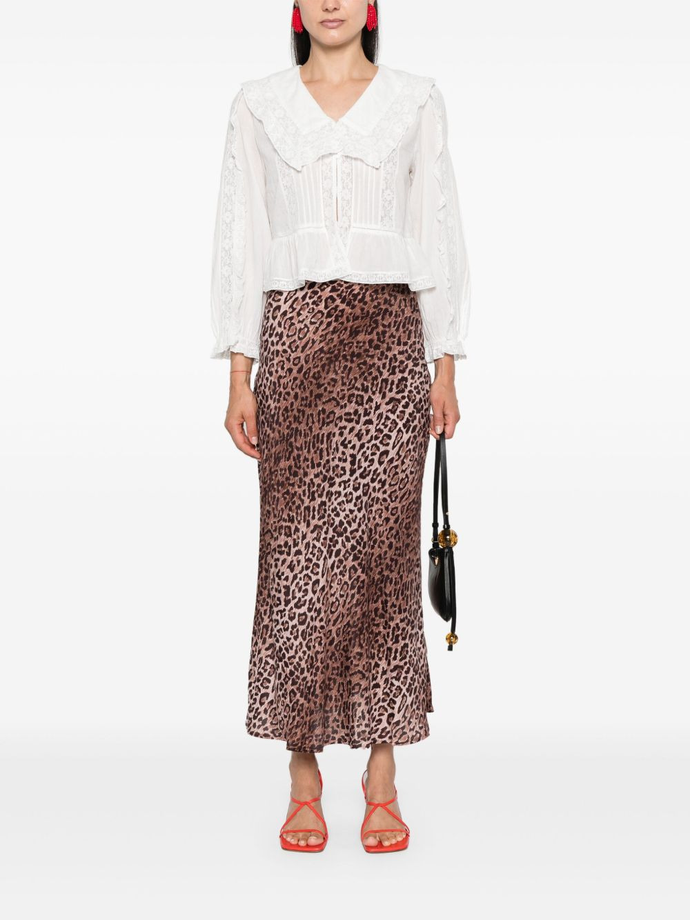 Maribelle lace-detail blouse - 2