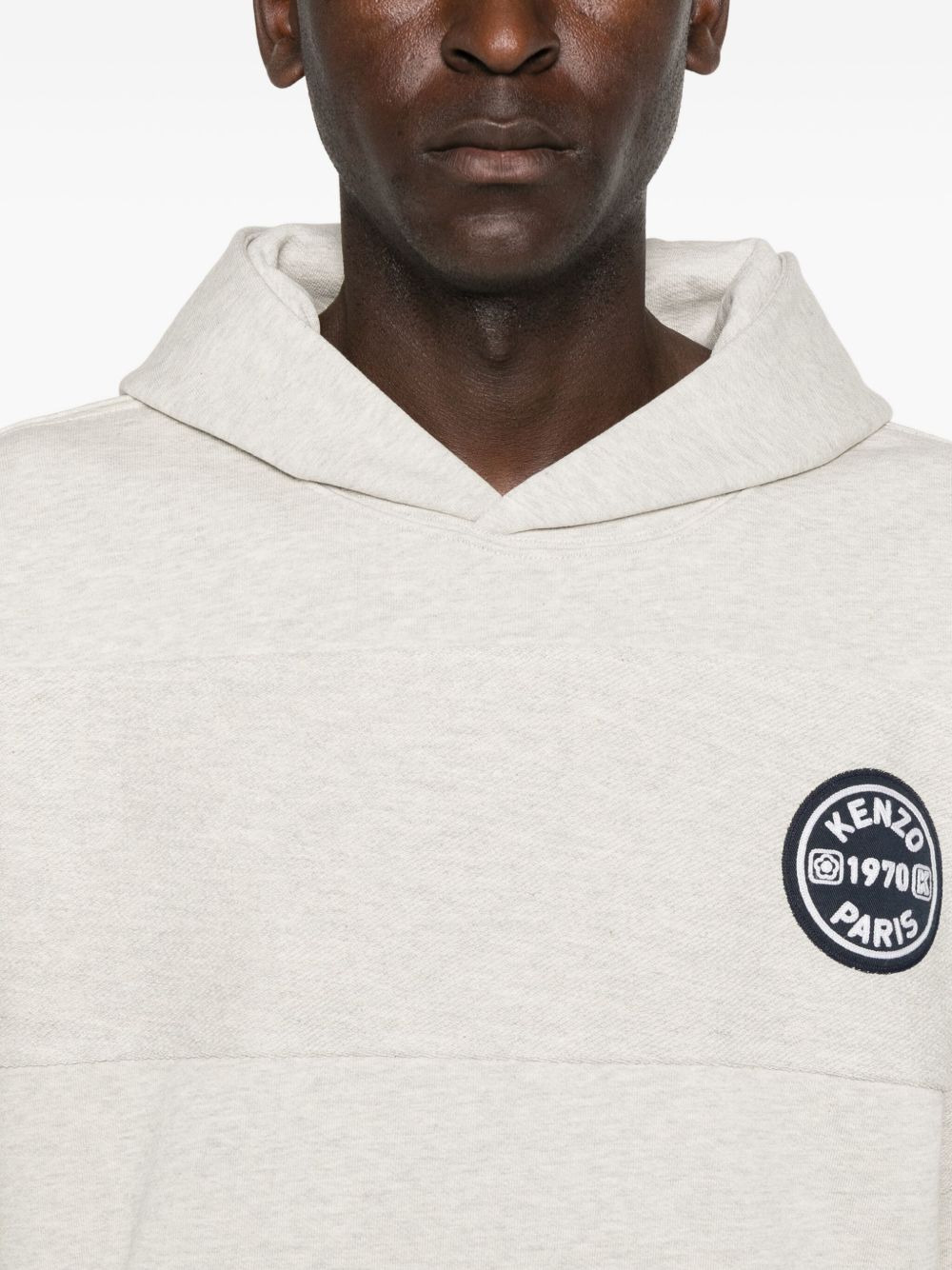 logo-patch long-sleeve hoodie - 5