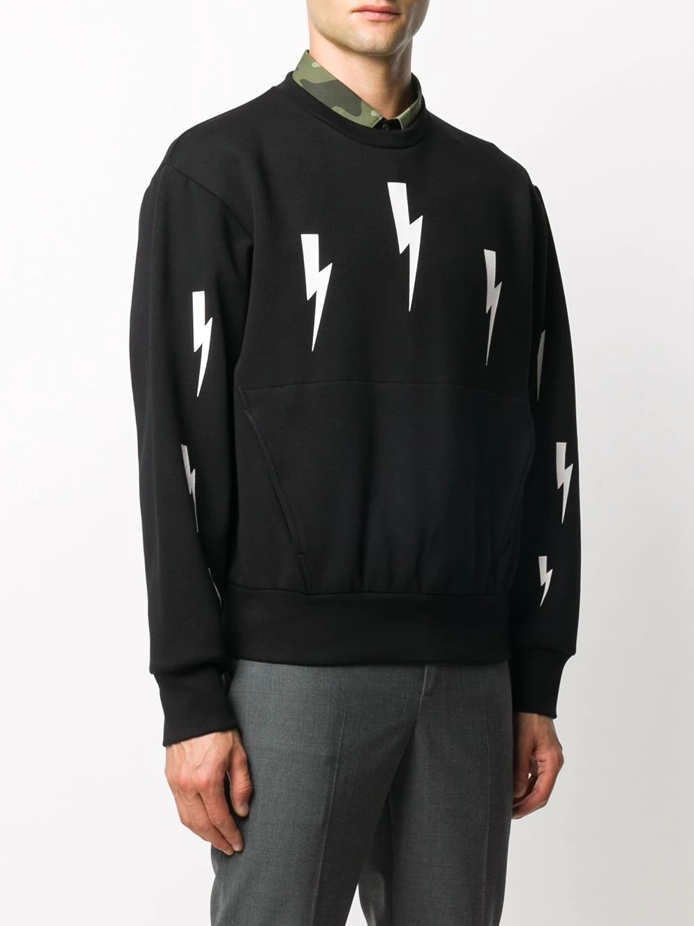 Thunderbolt crew neck sweatshirt - 3