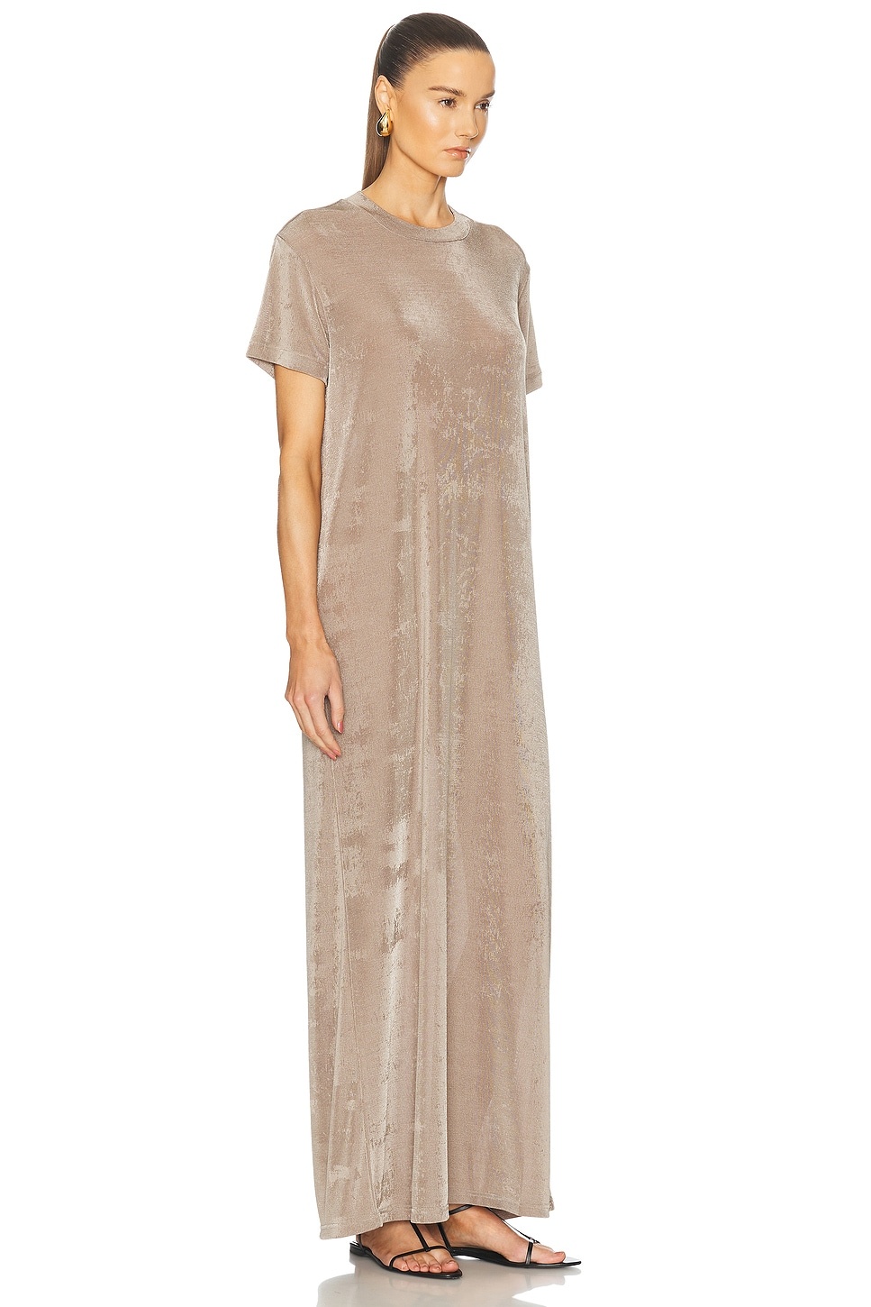 Short Sleeve Long Dress - 3