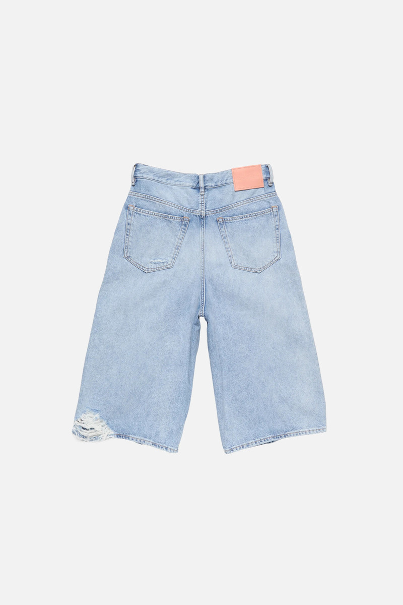 Distressed denim shorts - Light blue 6