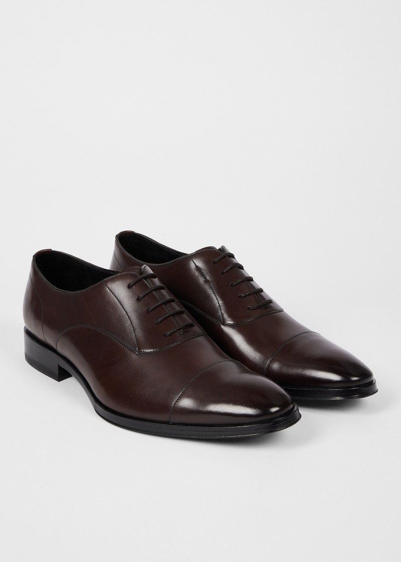 Leather Dark Brown 'Portman' Shoes 4