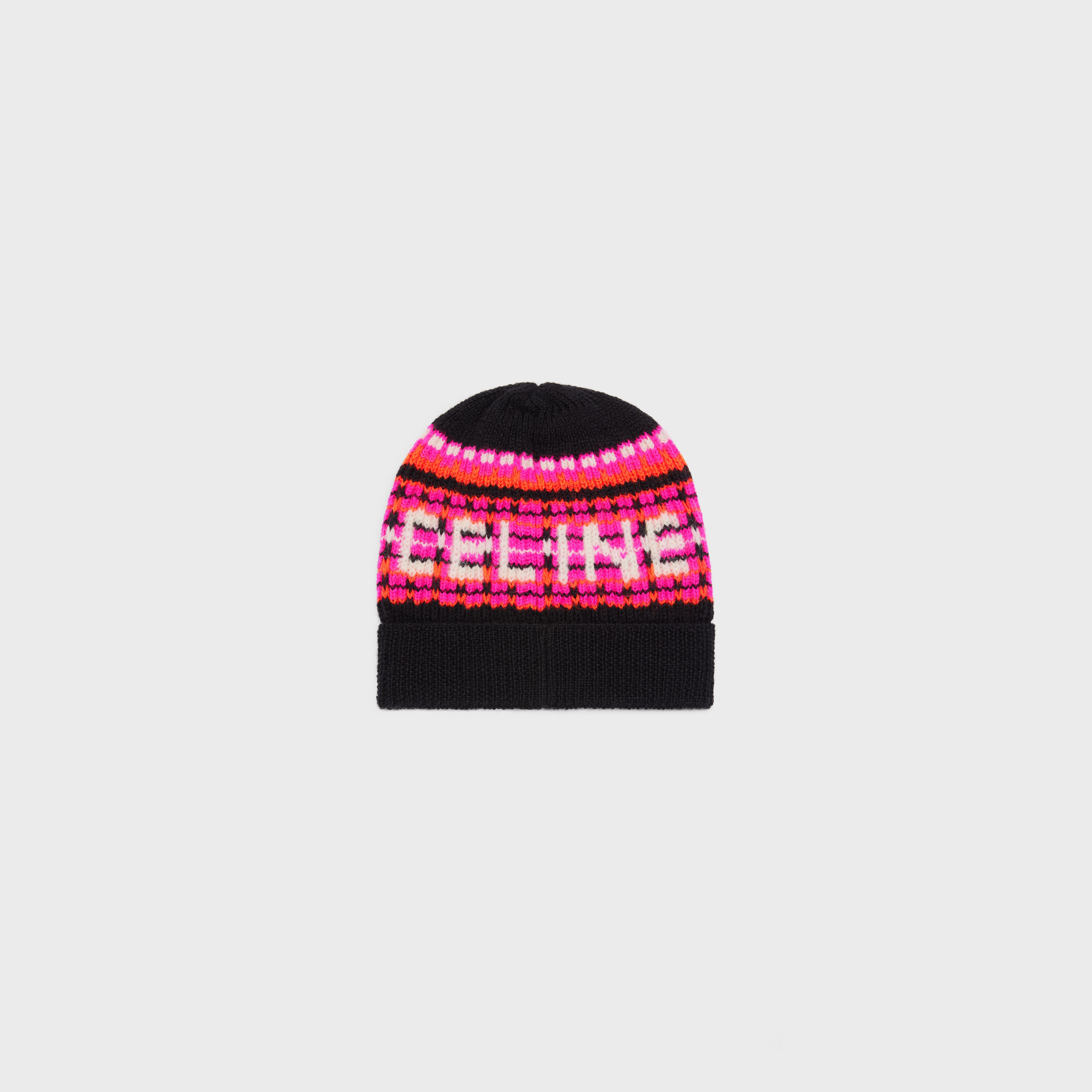CELINE BEANIE IN SKI JACQUARD WOOL - 3
