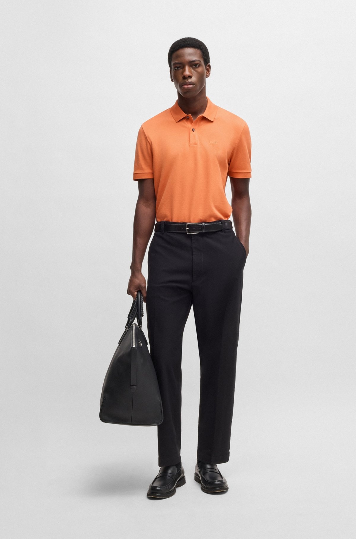 PALLAS REGULAR-FIT POLO SHIRT IN COTTON WITH EMBROIDERED LOGO - 4