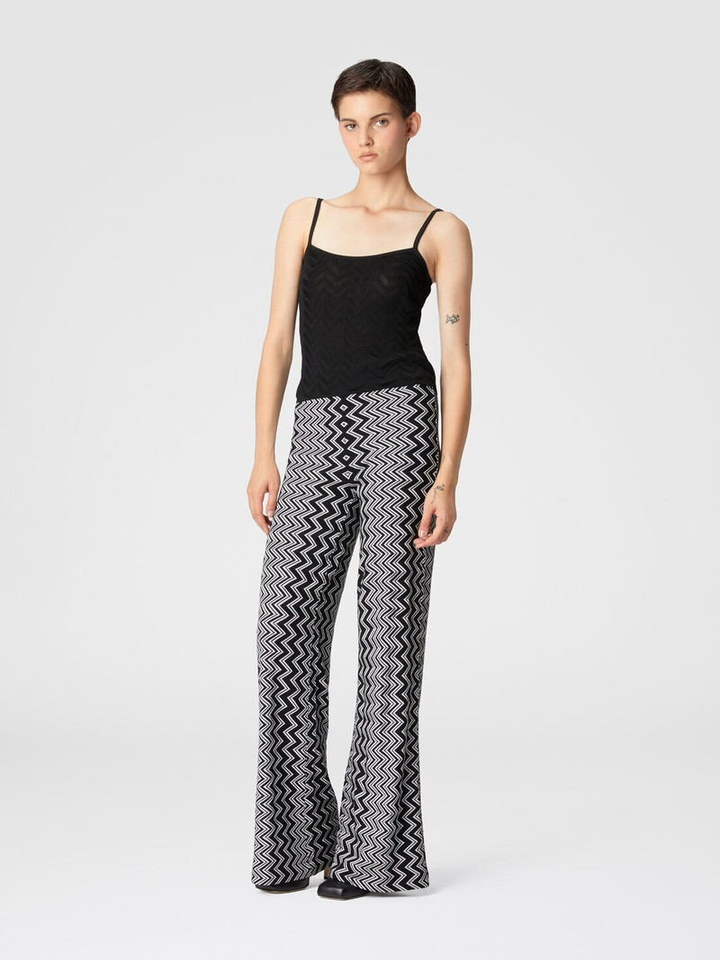 Missoni Zigzag wool and viscose trousers outlook