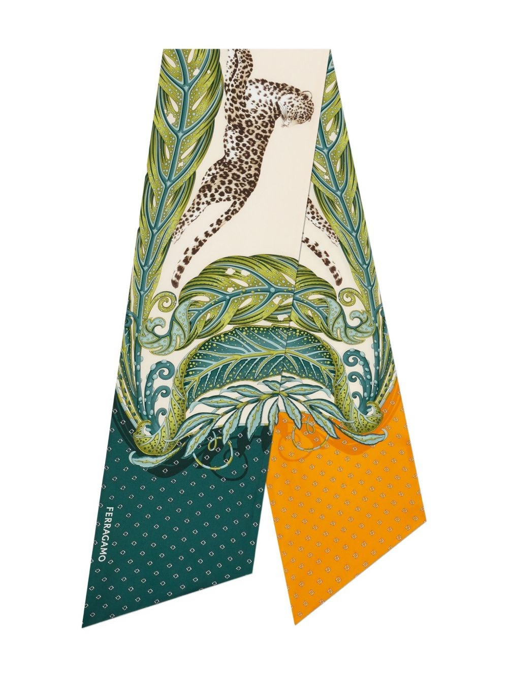 Printed silk foulard - 1