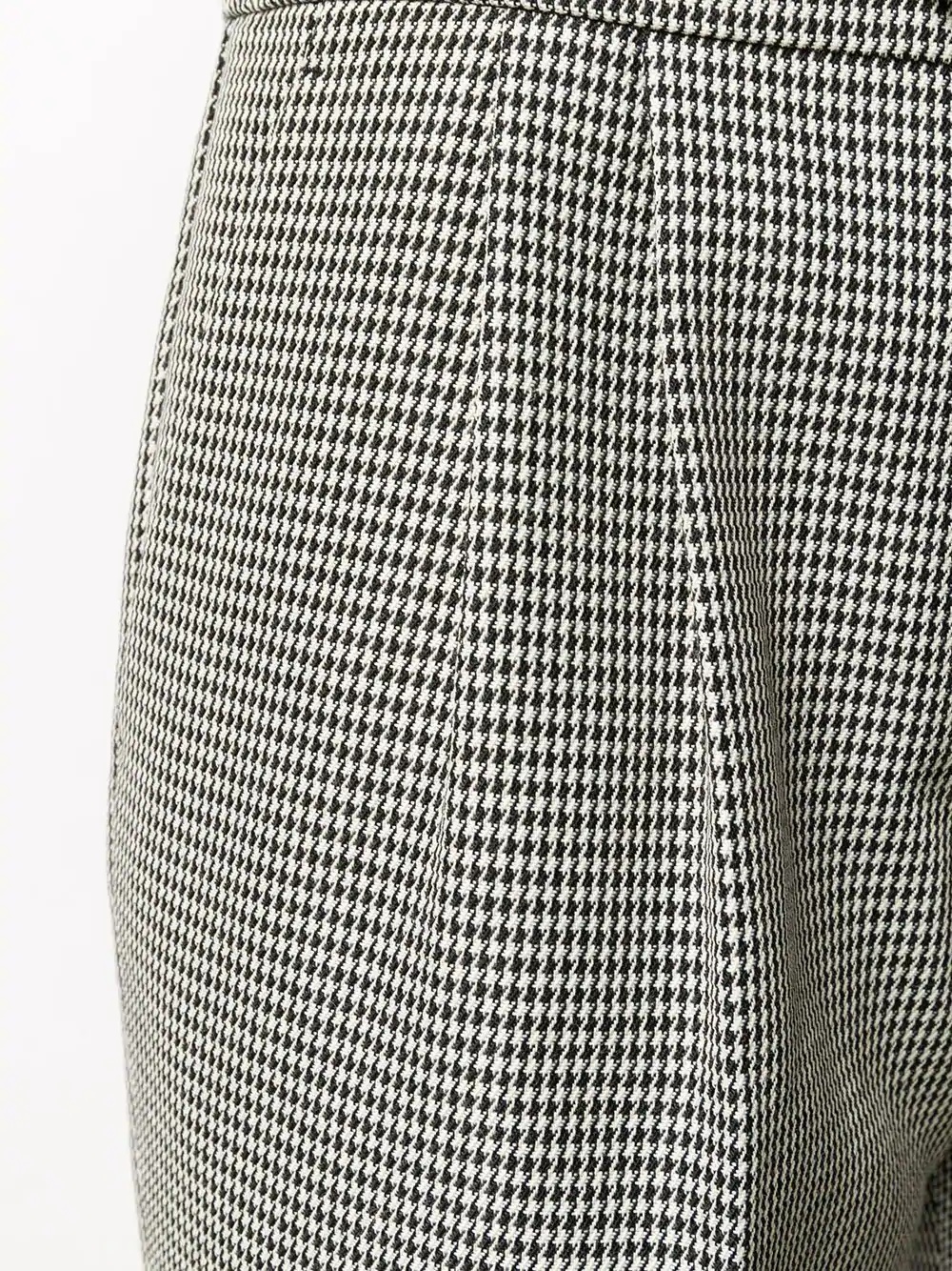 herringbone tailored trousers - 5