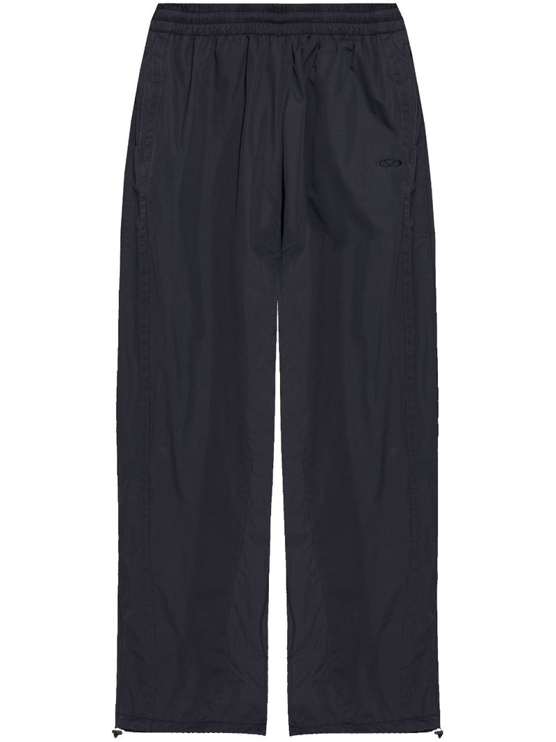 logo-embroidery track pants 1