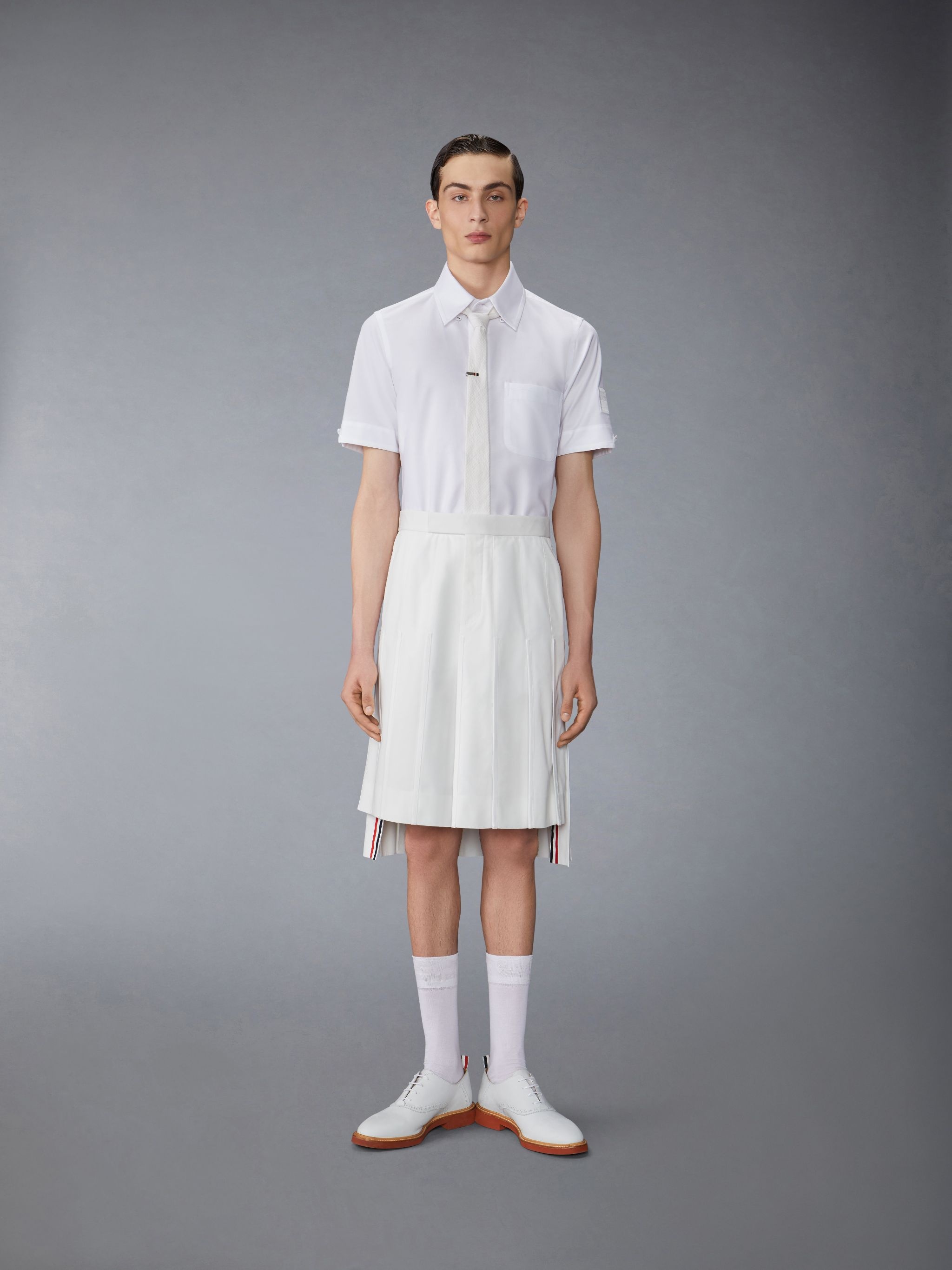 logo-patch cotton shirt - 4
