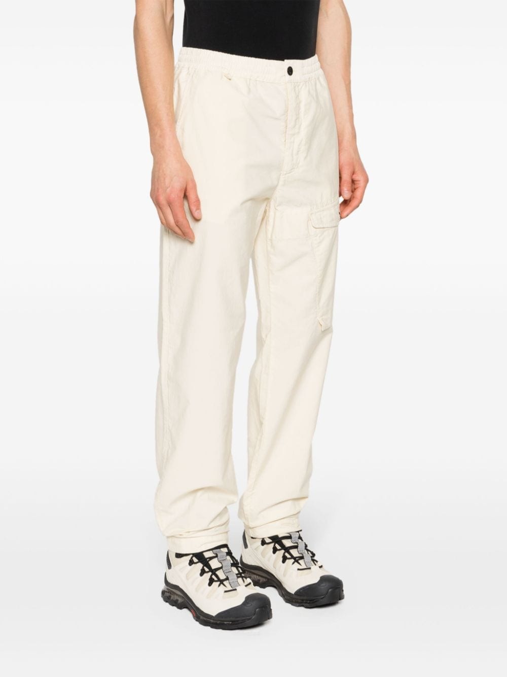 logo-embroidered cargo trousers - 3