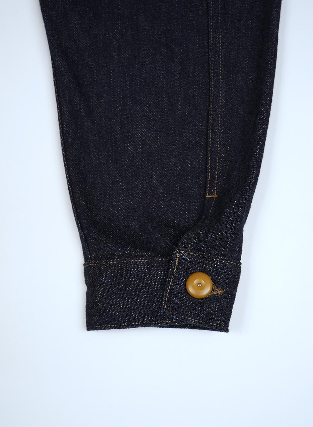 US Army Denim Jacket Hemp Denim in Indigo - 4