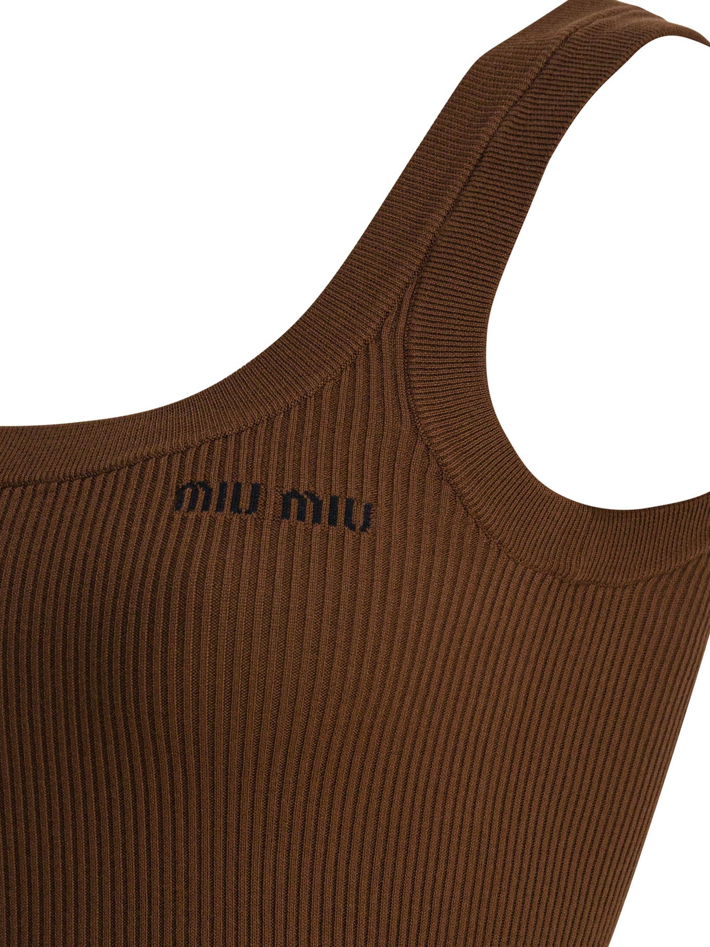 Miu Miu Ribbed Tank Top - 4
