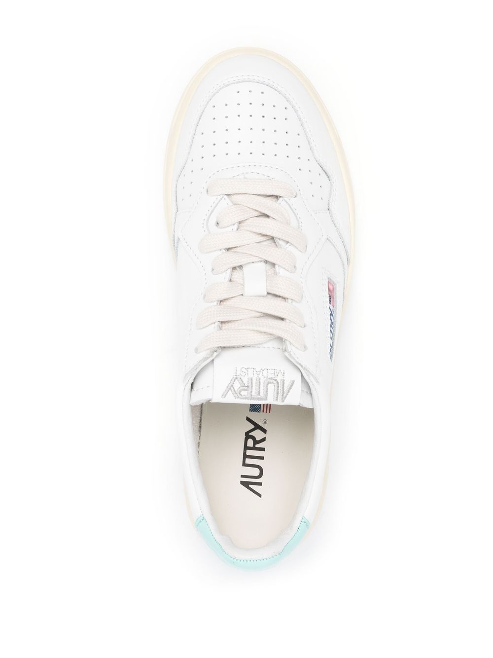logo-patch lace-up sneakers - 4