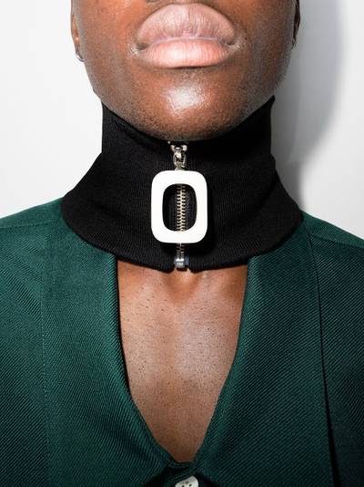 JW Anderson zip-up neckband outlook