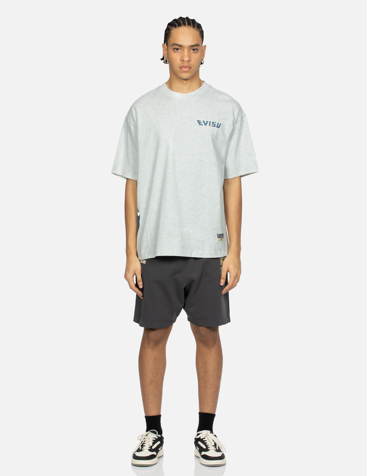 GODHEAD PRINT AND SEAGULL EMBROIDERY LOOSE FIT T-SHIRT - 5