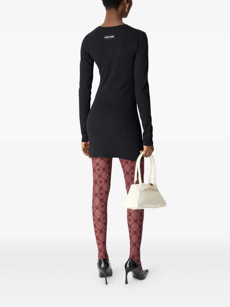Marine Serre Marine Serre Moonogram Mesh Flock Tights outlook