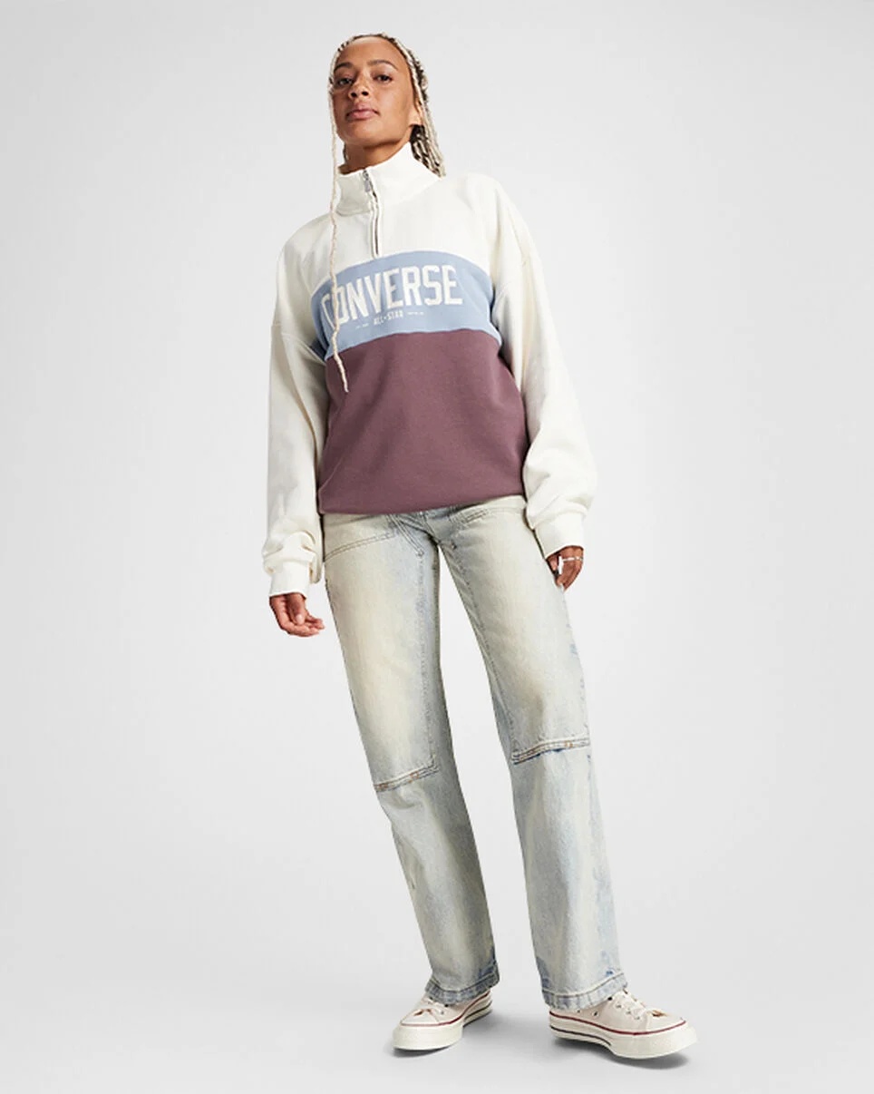 Half-Zip Colorblocked Pullover - 2