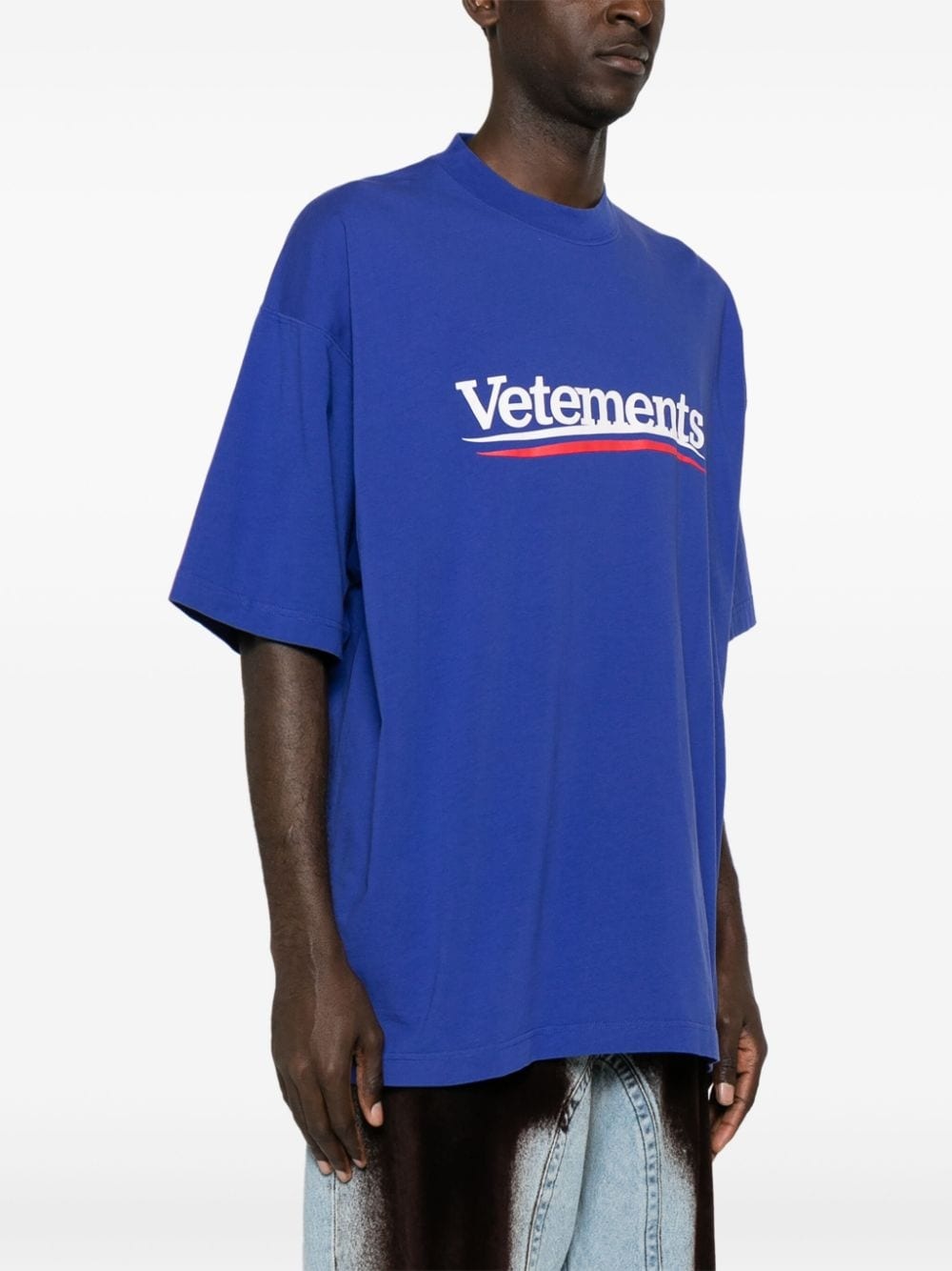 logo-print cotton T-shirt - 4