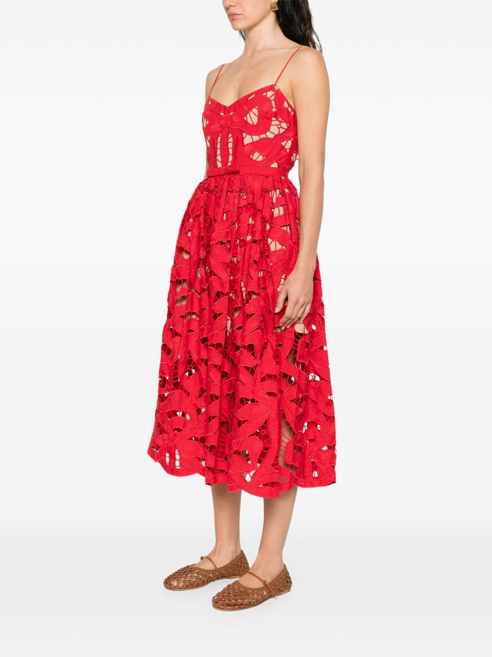 Self Portrait Women Midi Dress With Bow - 5