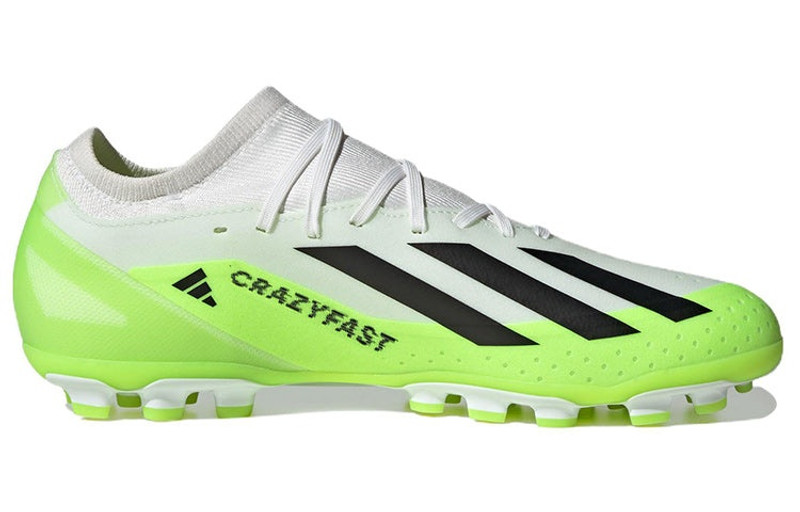 adidas Crazyfast X 3 AG 'White Black Solar Green' IG7651 2