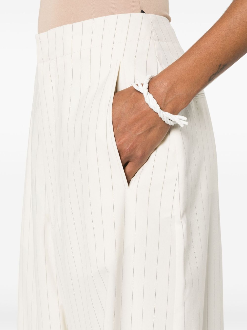 pinstriped palazzo pants - 5