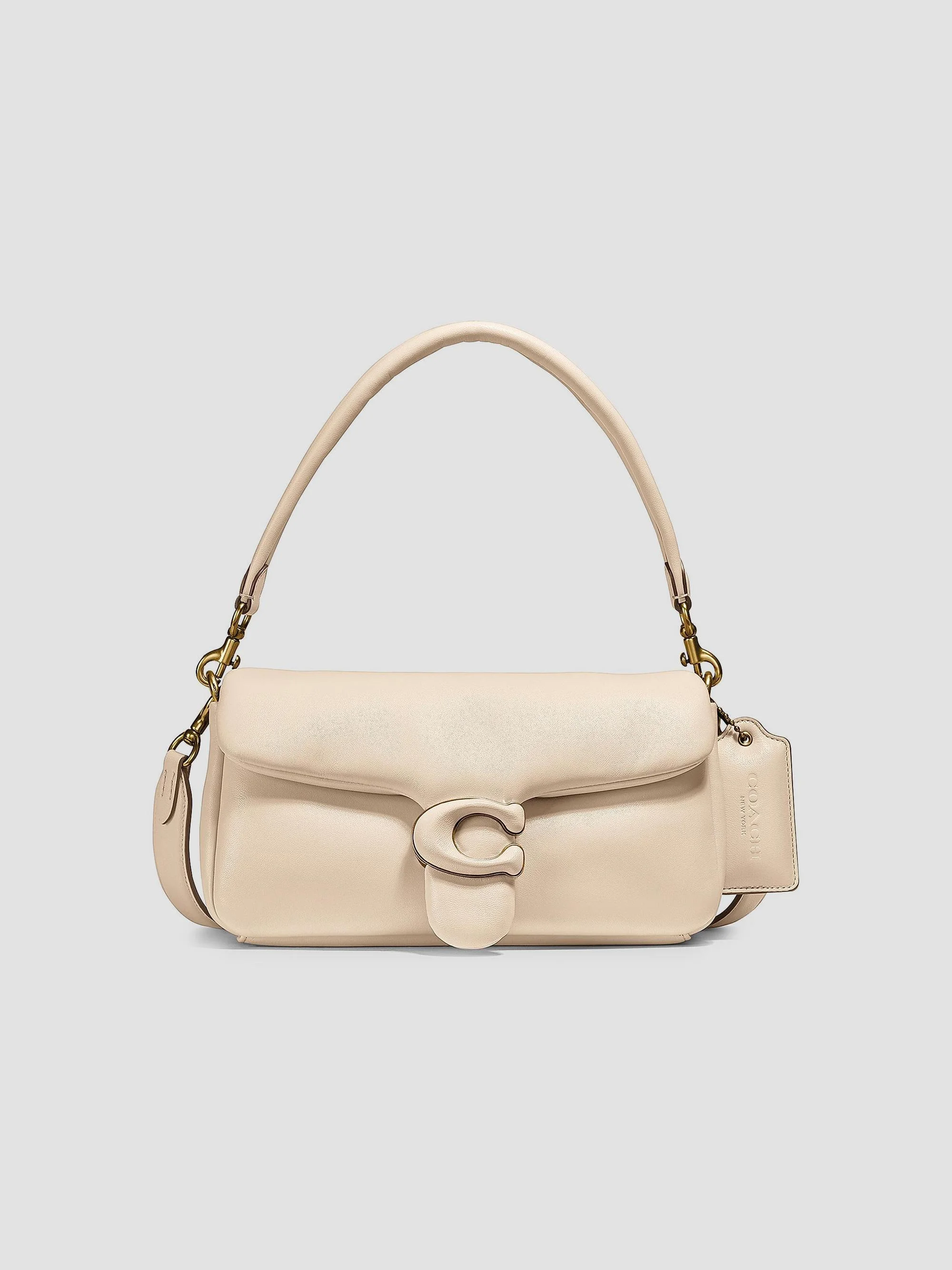 Women's Pillow Tabby 26 Leather Shoulder Bag - Ivory - 1
