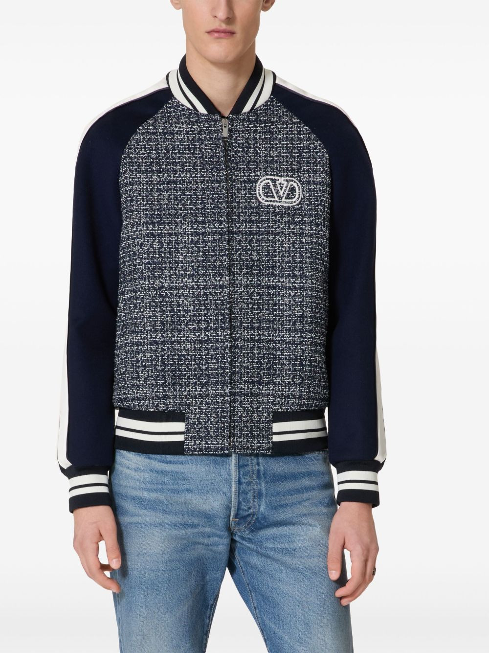 tweed bomber jacket - 3