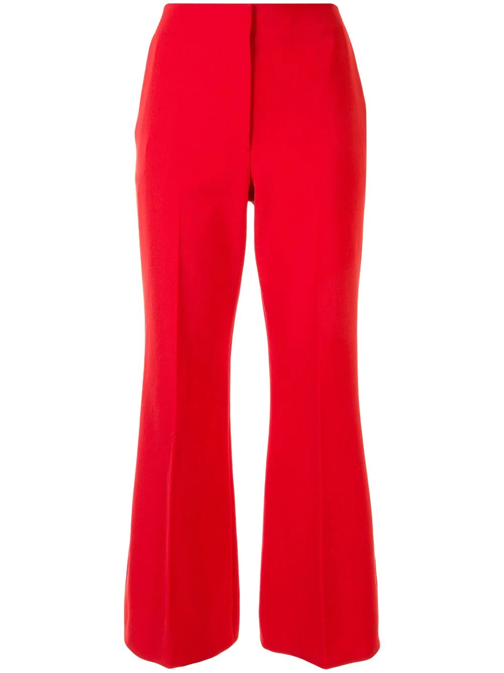 cropped flared trousers - 1