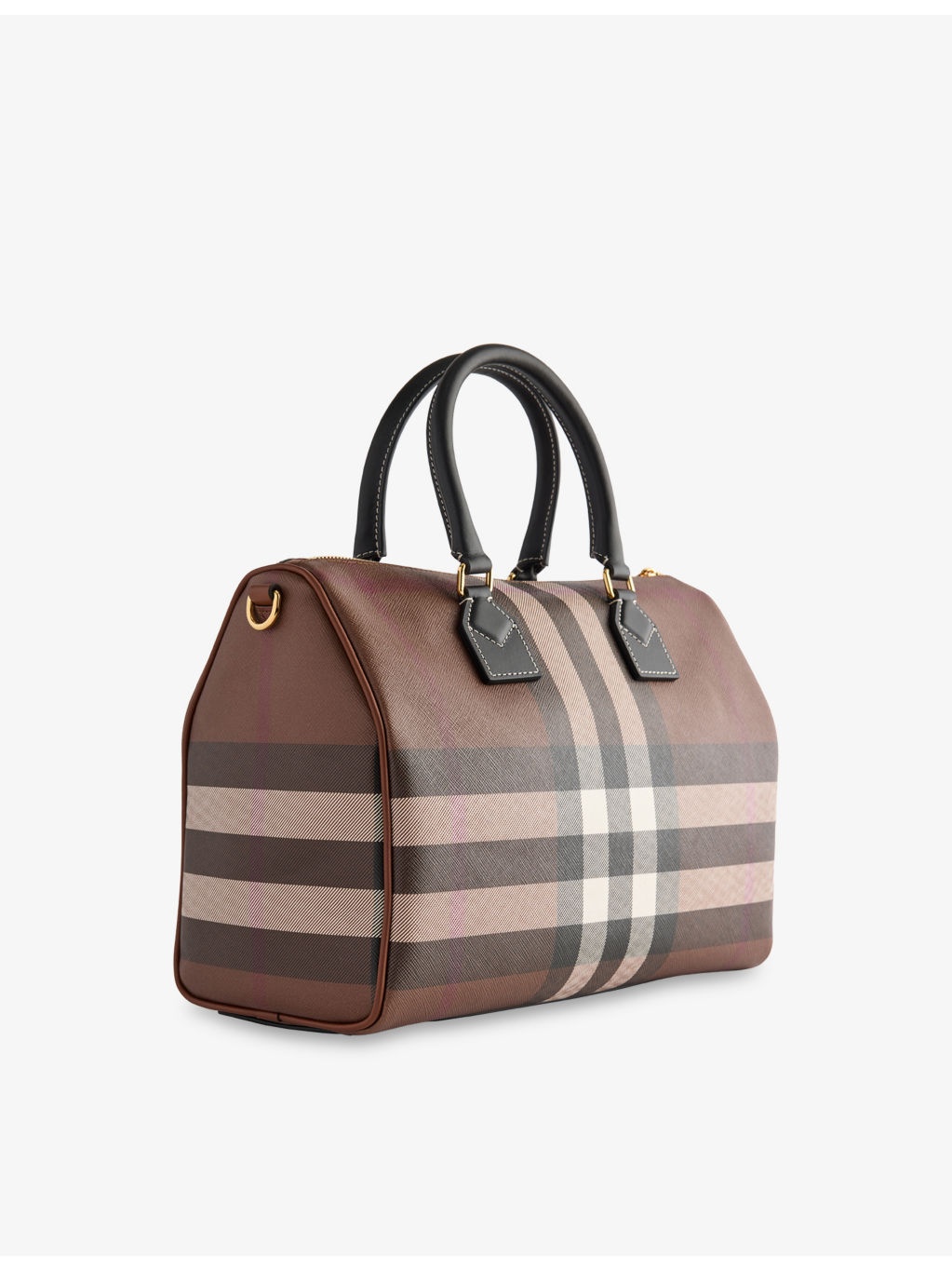 Check-Print Medium Coated-Canvas Bowling Bag - 4
