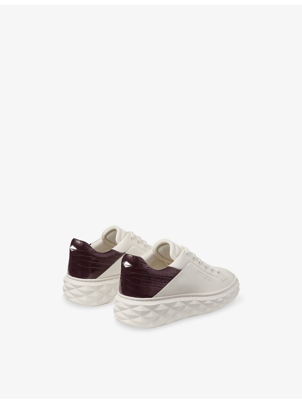 Diamond Maxi F II Leather Low-Top Trainers - 4