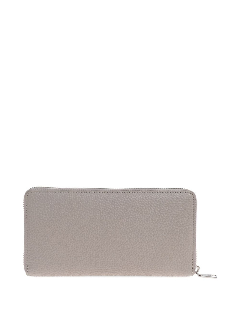 Diesel zip-around logo-plaque wallet outlook