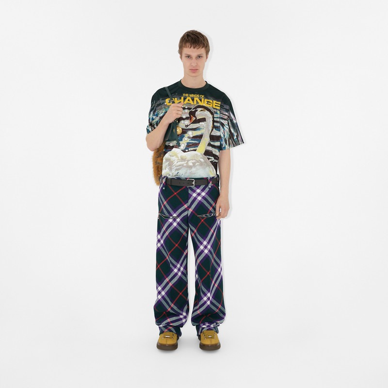 Burberry Check Wool Trousers outlook