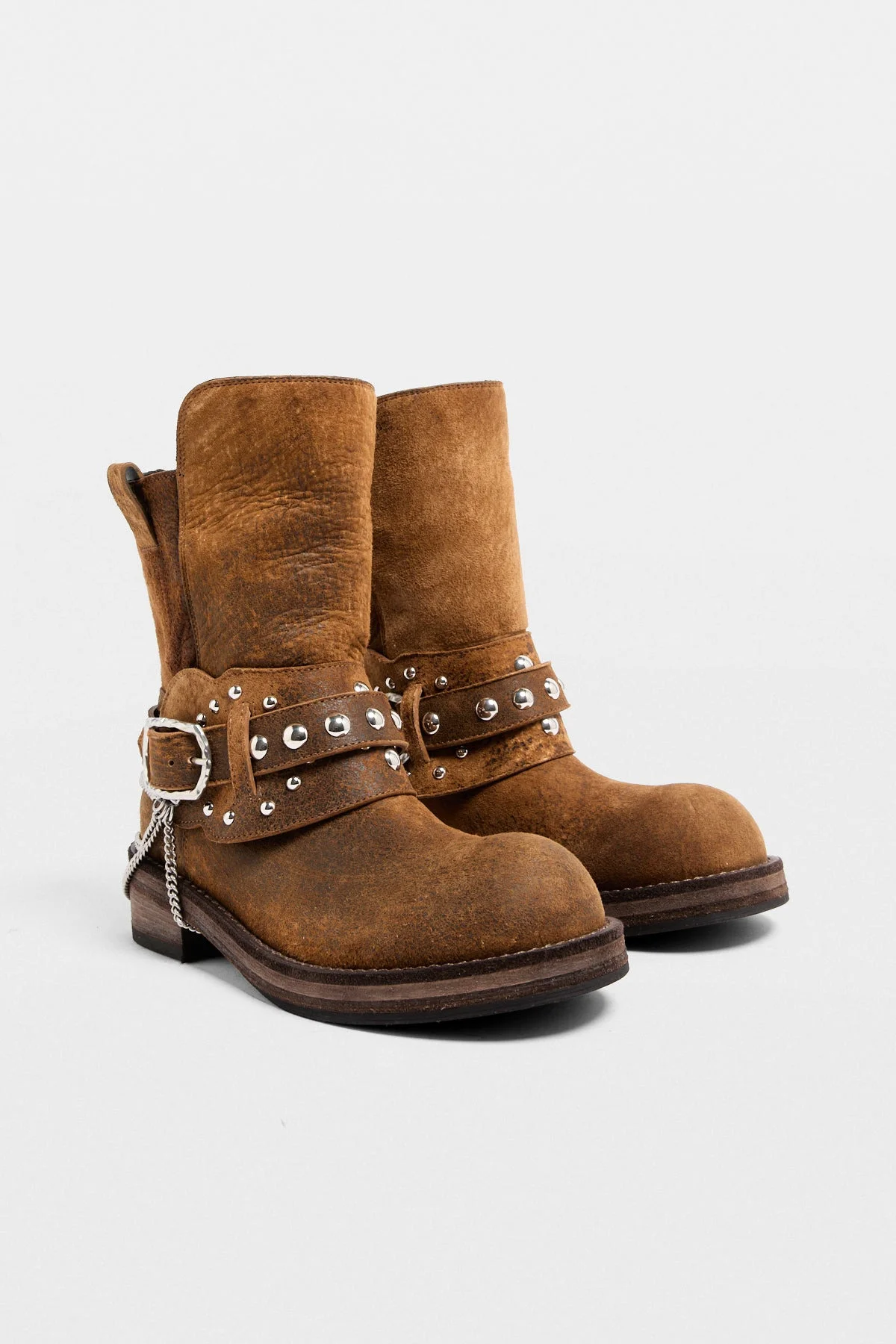 Boa Short Riding Boots with Spurs - 1