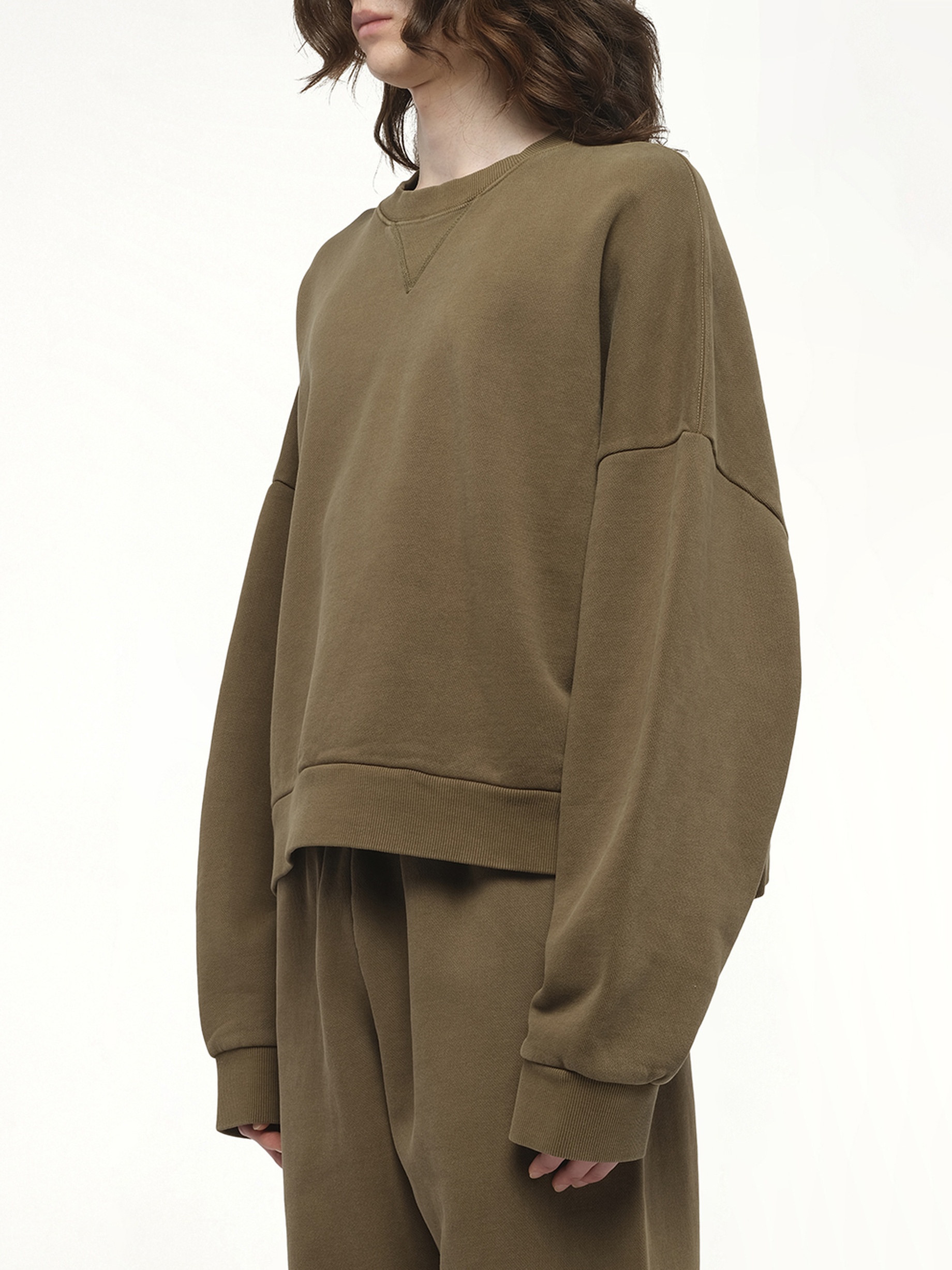 Box Sweatshirt in Military - 5