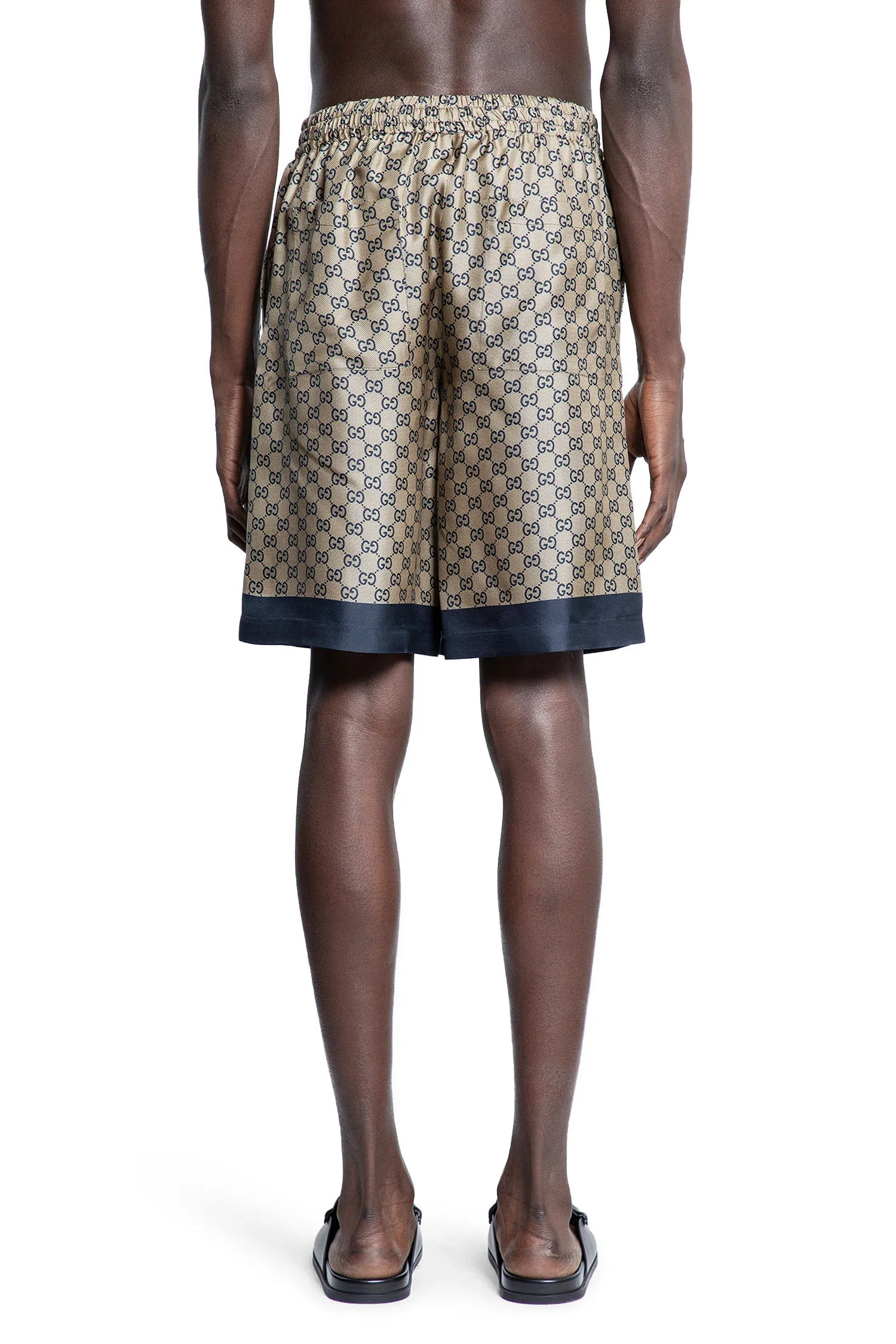 Printed-Gg-Silk-Twill-Shorts - 3