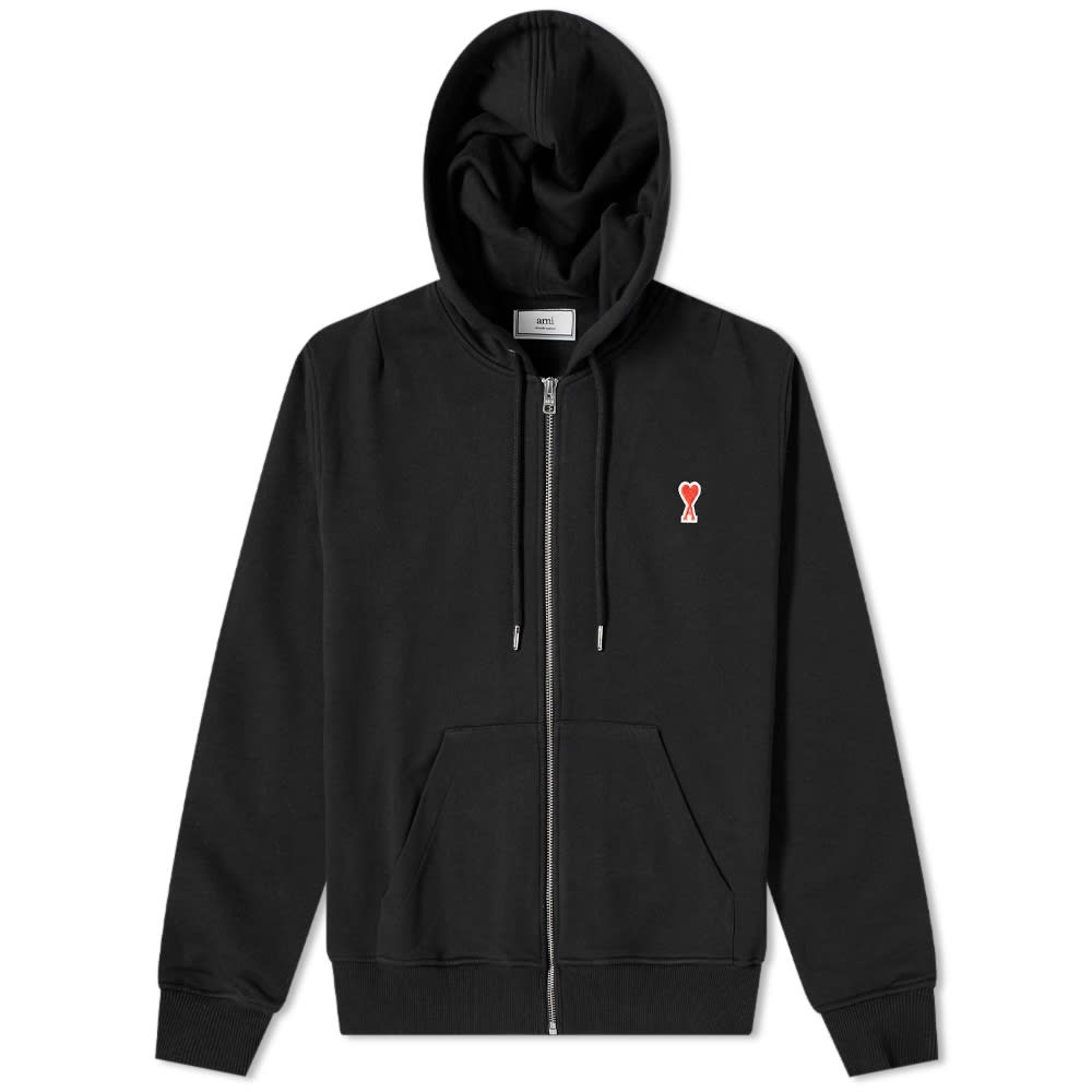 AMI A Heart Zip Through Hoody - 1