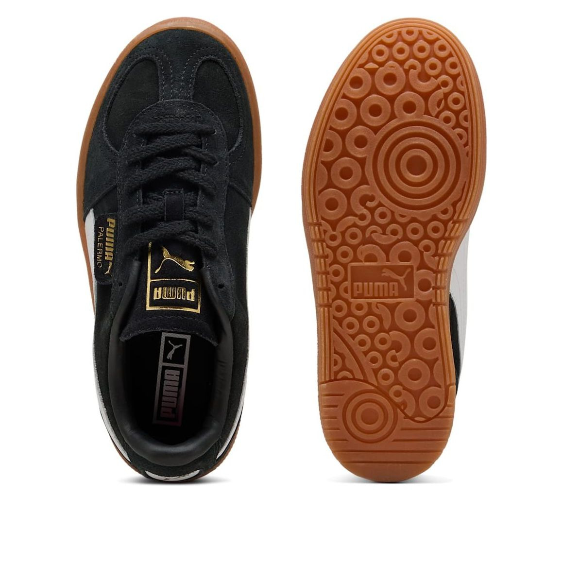 (WMNS) PUMA Palermo Elevata 'PUMA Black Gum' 399348-01 - 3