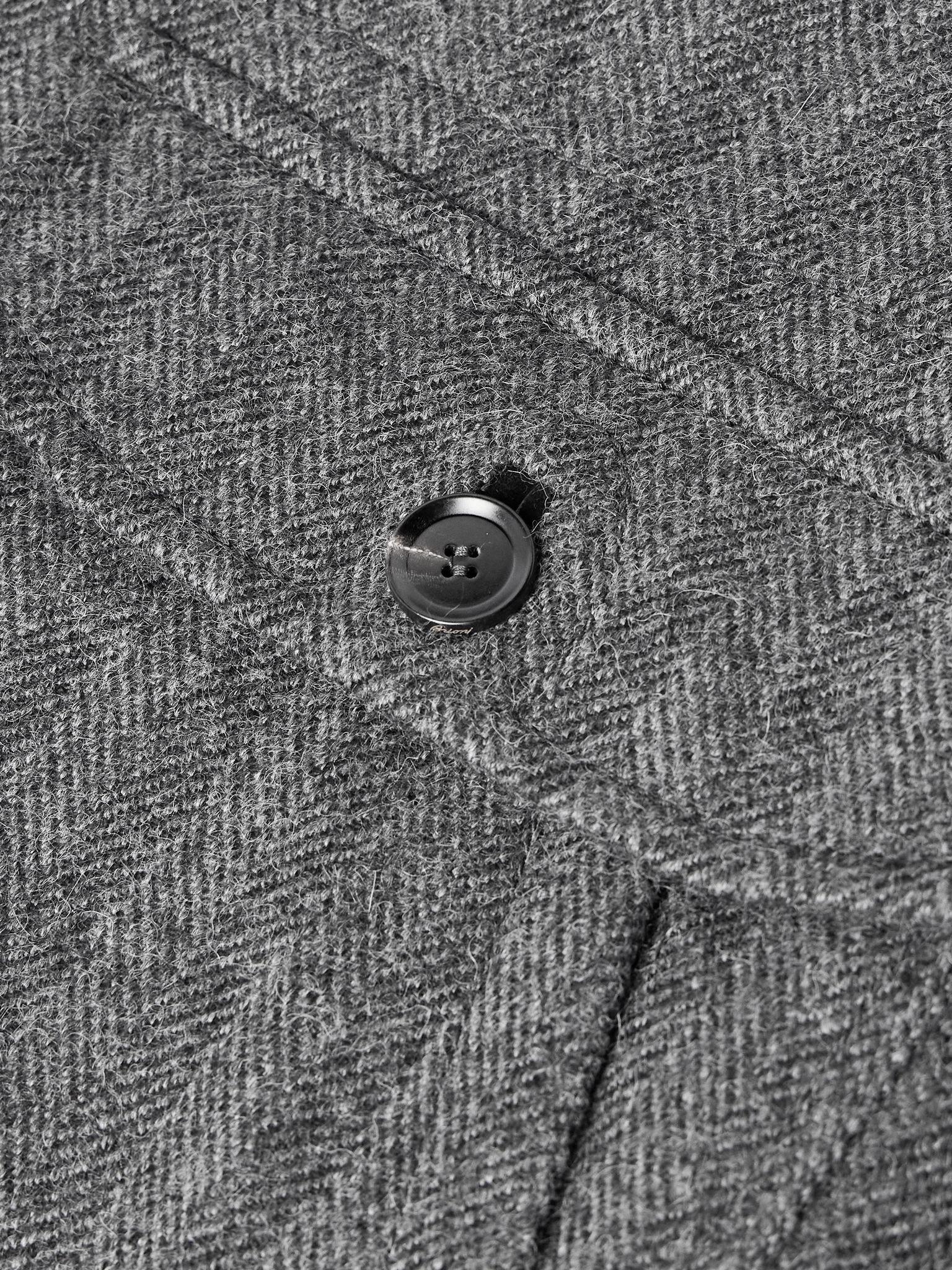 Herringbone Alpaca Chore Jacket Gray - 6